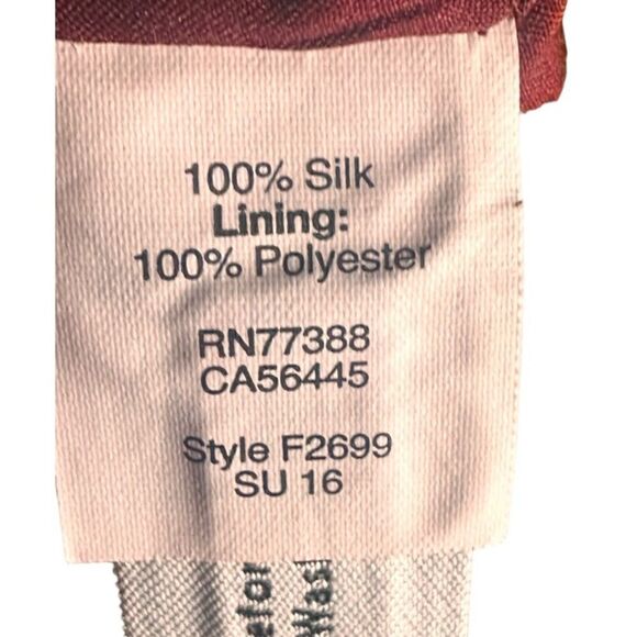 Madewell Parkway Mini Silk Burgundy Skirt Size Small 📦 - Picture 5 of 6